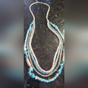 Chico's long turquoise necklace